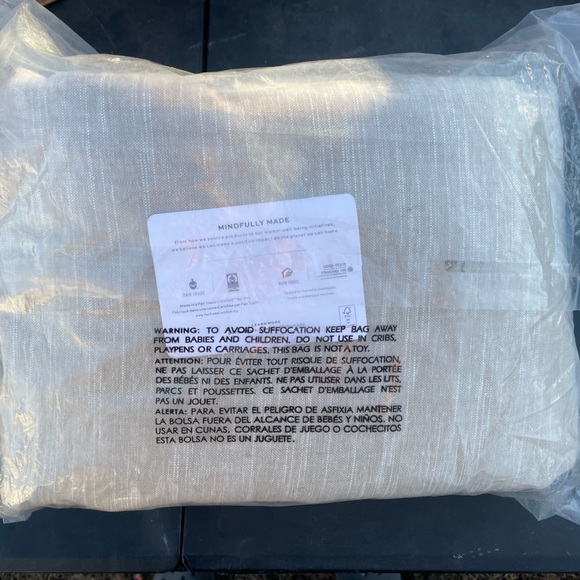 PB Custom Emery Linen Blackout Curtain - Oatmeal 100x114 - Picture 4 of 6